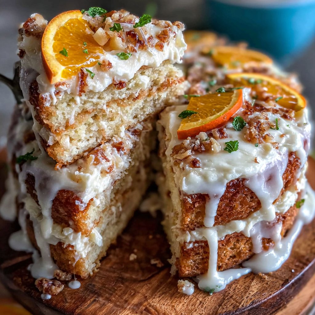 Delicate Orange Spring Cake