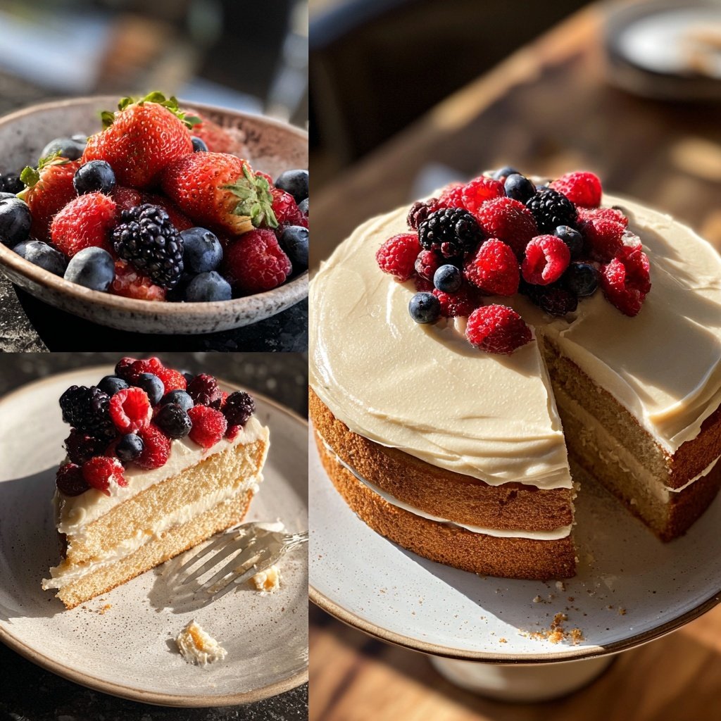 Dessert Vanilla Sponge Cake