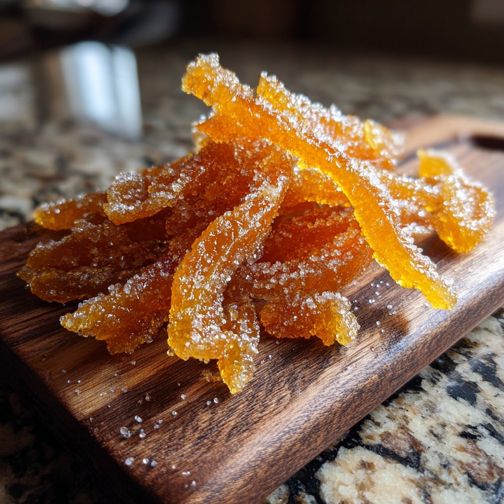 Honey Candied Orange Peel