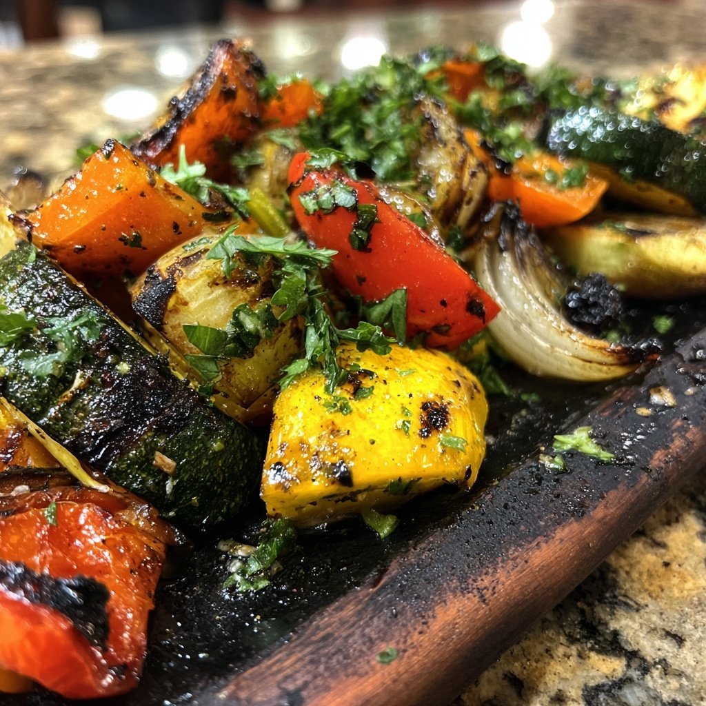Healthy Lemon Herb Grilled Veggies