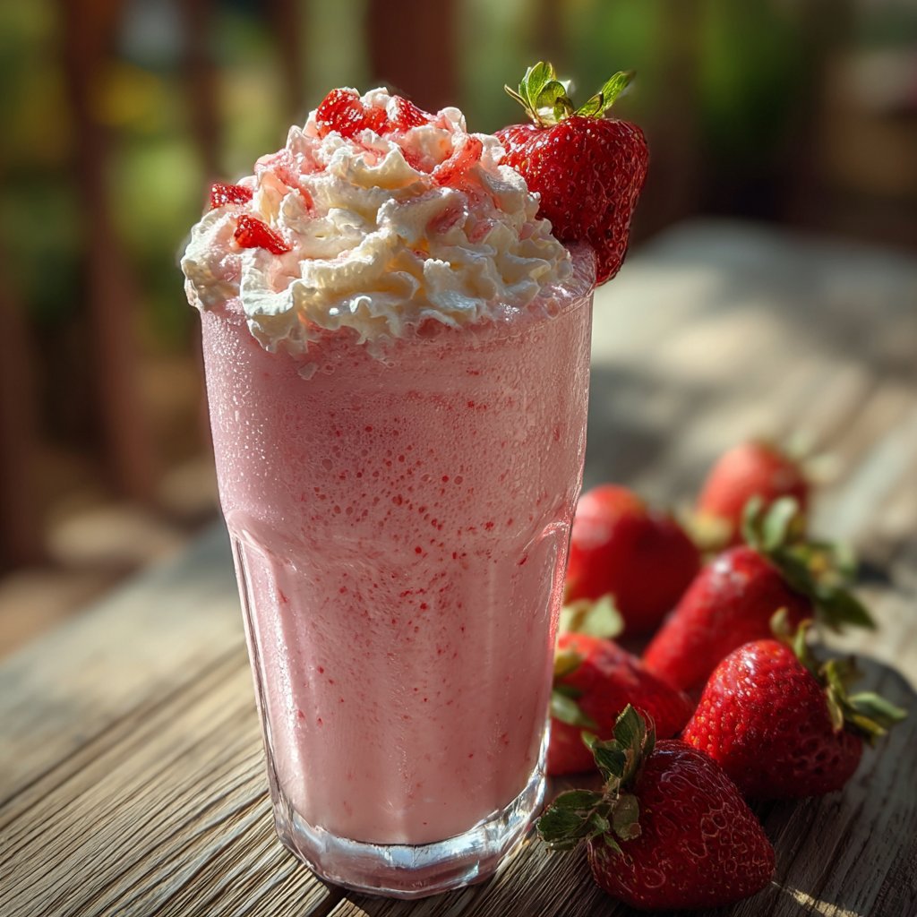 Decadent Strawberry Milkshake