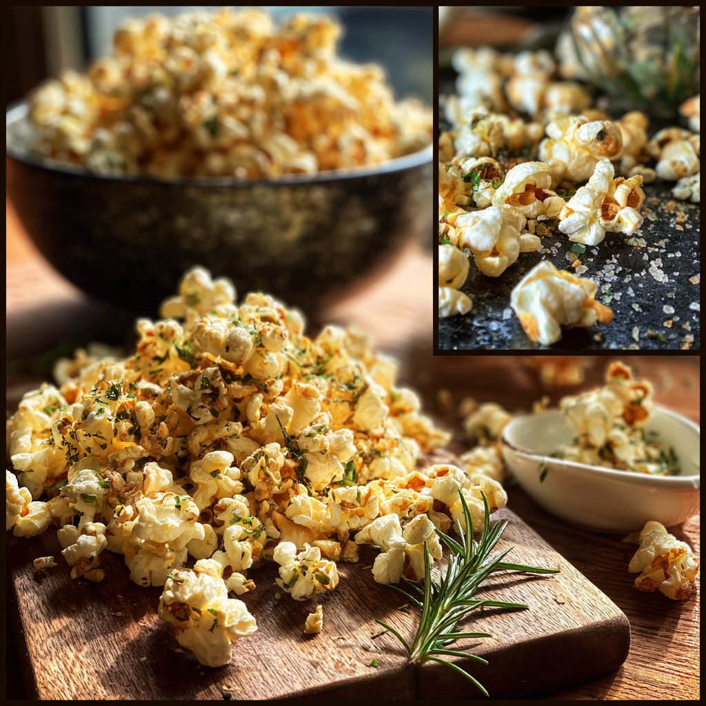Savory Herb Popcorn Treats