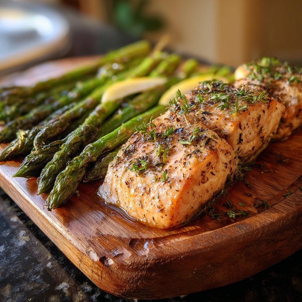 Lemon Thyme Salmon and Asparagus